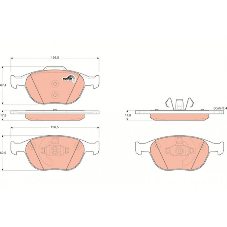 DISK BALATA ON FORD CONNECT 02->