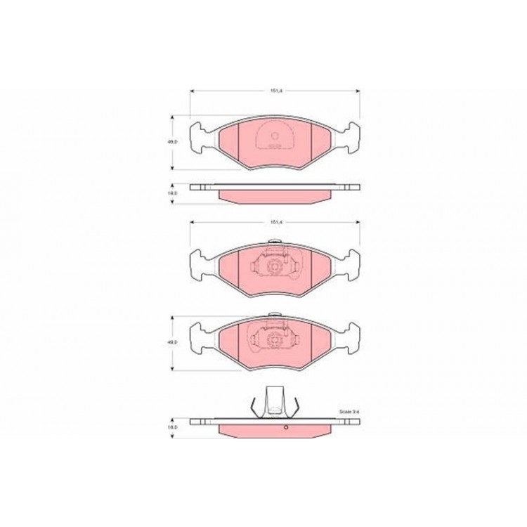 DISK BALATA ON FIAT PALIO 178BX 1.2,1.4,1.4 KAT,1.6 16V 4-1996-08-2001; SIENA 1.2,1.4,1.4 KAT 4-1996-08-2001