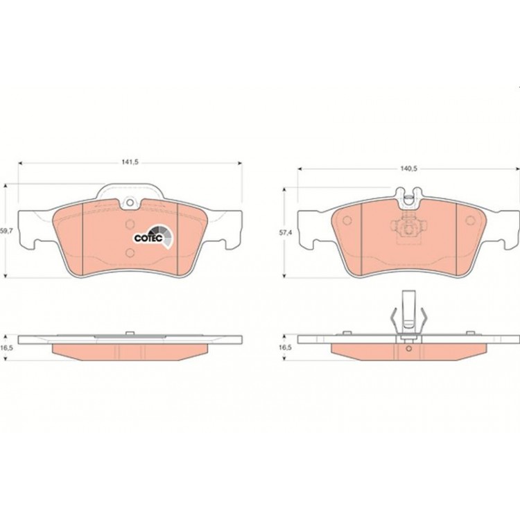 DISK BALATA ARKA MERCEDES W211 E-SERISI  E270 CDI,E500,E320,E220 CDI,E240,E200 CDI,E55 AMG KOMPRESSOR,E200 CGI,E200 KOMPRESSOR 02-,E320 4-MATIC 03- CLS350 CLS500 04-;HONDA ACCORD VIII 2.0 03-;ACCORD IX  2.4,2.2I-DTEC 08-