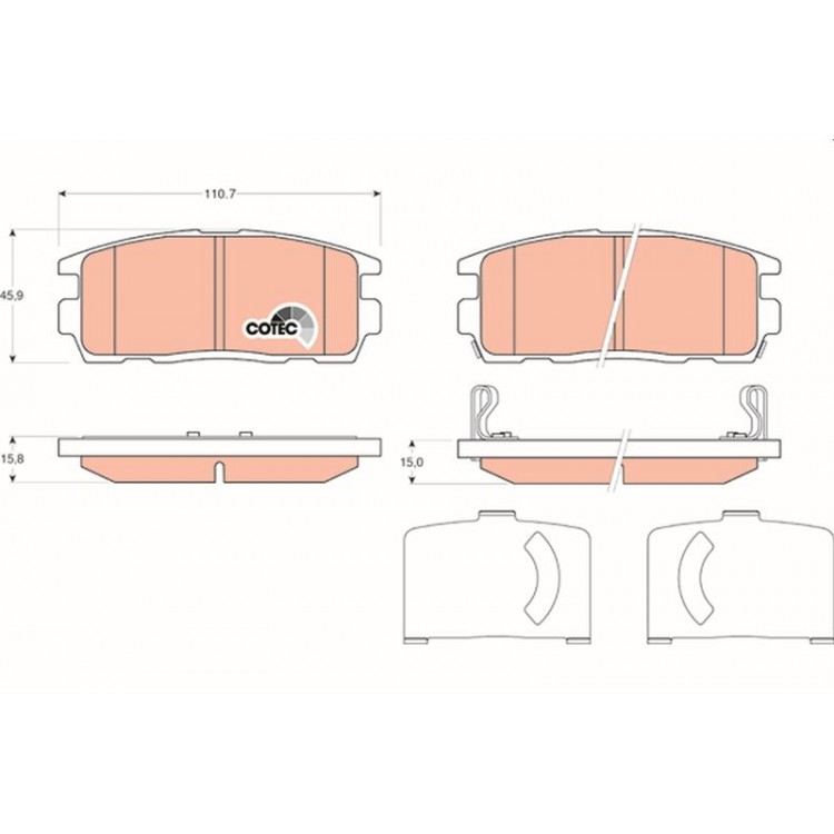 TRW GDB1716 | DISK BALATA ARKA OPEL ANTARA CHEVROLET CAPTIVA 2.0 4WD,2.4,2.4 4WD,3.2 4WD,2.0D 4WD 06->