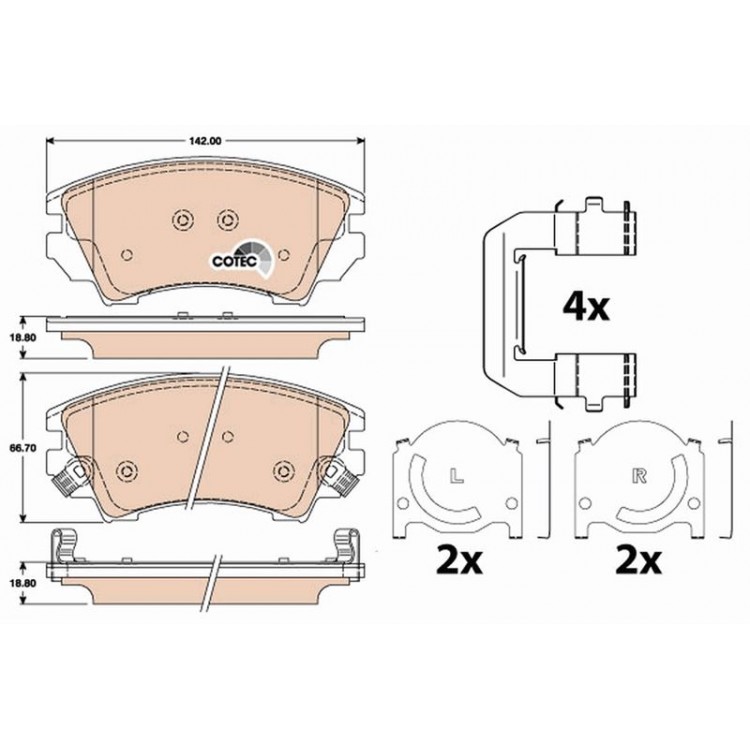 DISK BALATA ON OPEL INSIGNIA; INSIGNIA SEDAN; INSIGNIA SPORT TOURER  1.8,2.0 TURBO,2.0 CDTI,2.0 BI TURBO CDTI 4X4 07-2008-  17 TEKERLEK CAPI ICIN