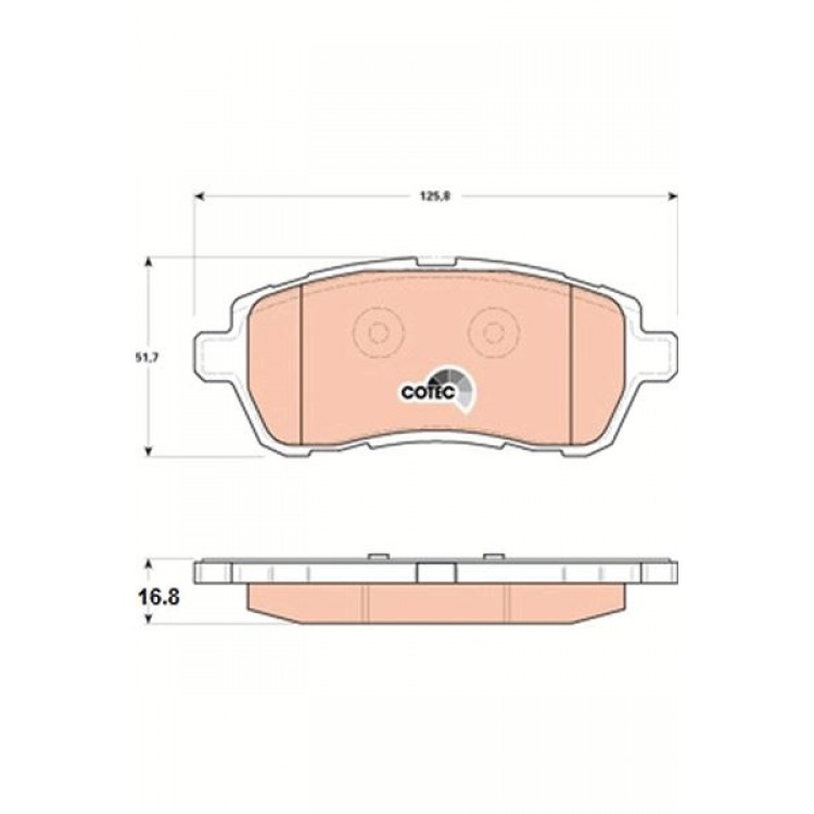 DISK BALATA ON FORD FIESTA VI 1.3-1.6 08--