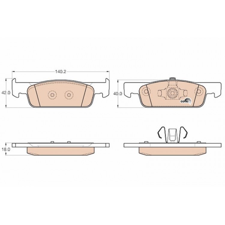 DISK BALATA ON RENAULT Clio IV    0.9 TCe 90,1.2,1.5dCi (11/2012-); Dacia Logan II; Logan II MCV; Sandero II    TCe 90,1.2,1.5dCi (10/2012-)