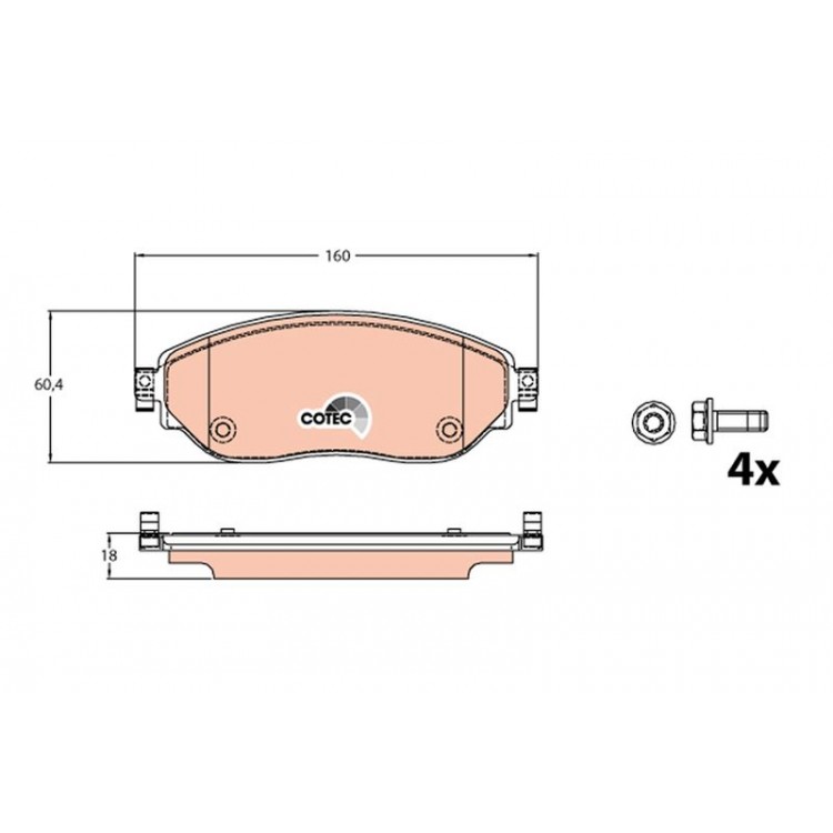 DISK BALATA ON RENAULT, OPEL, TRAFIC III,  VIVARO, 1.6 CDTI 14-