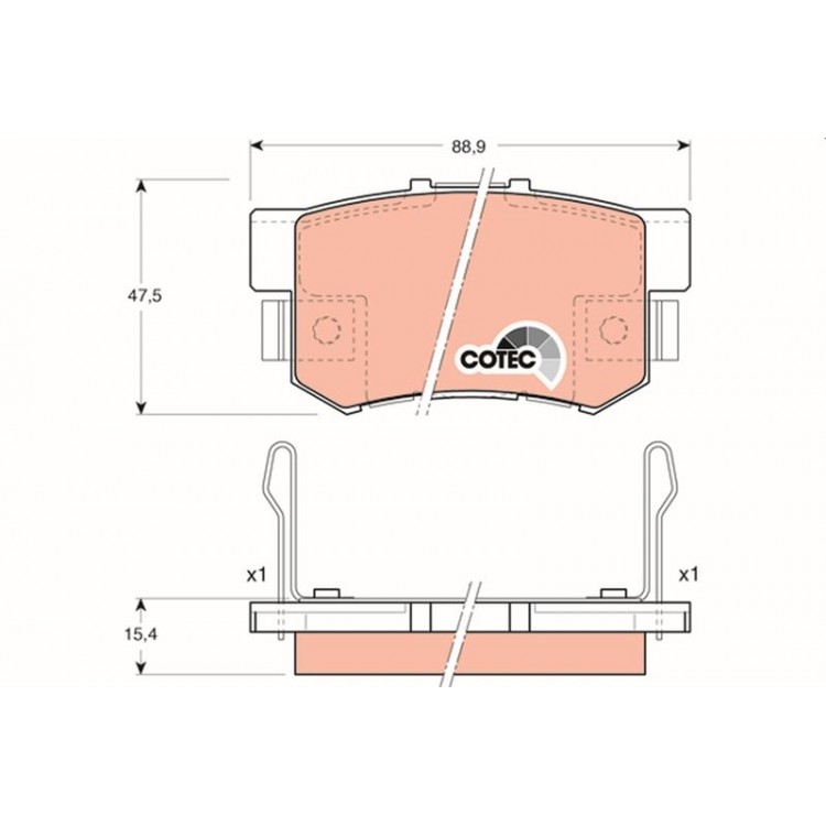 DISK BALATA ARKA HONDA ACCORD IV 90-93; ACCORD V 93-98; ACCORD VI 96-99; ACCORD VII,97-01