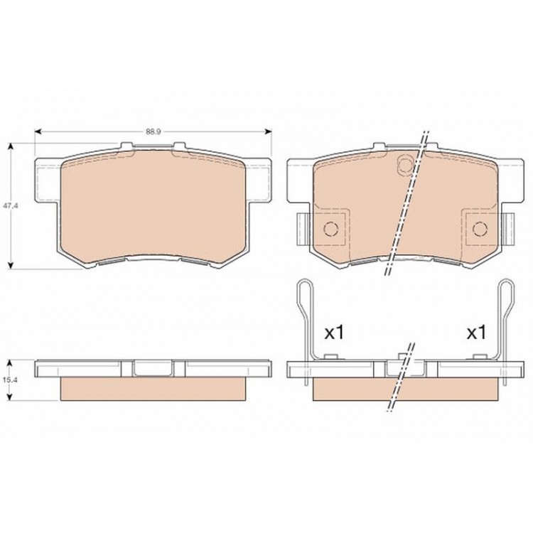 DISK BALATA ARKA HONDA CIVIC VI 1.6I,1.4IS,COUPE 1.6I,1.7I VTEC,1.7I,2.0 TYPE-R 01->; ACCORD;PRELUDE 2.2 VTEC 1993-1997