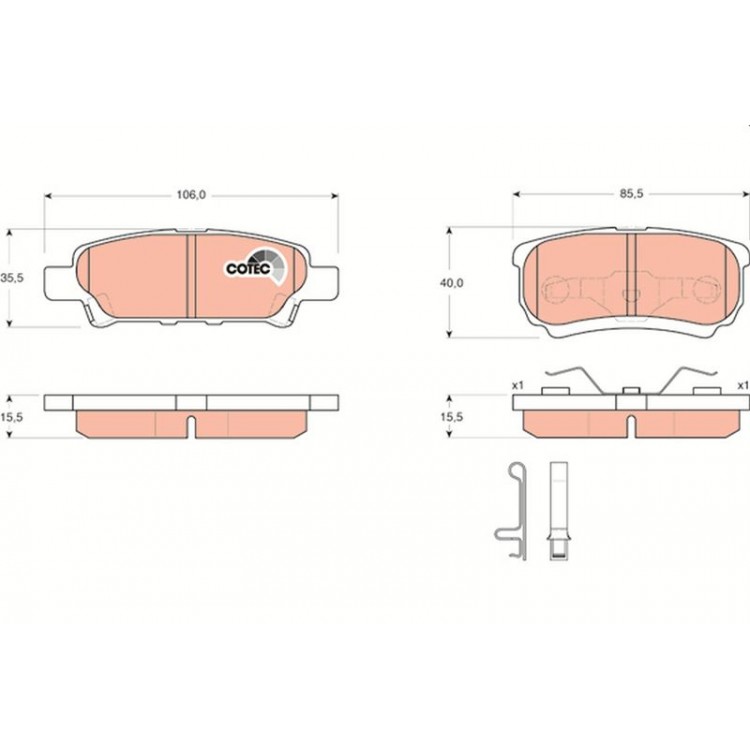 DISK BALATA ARKA MITSUBISHI OU160ANDER 2.0 4WD,2.4 4WD 03-; LANCER ESTATE 03-