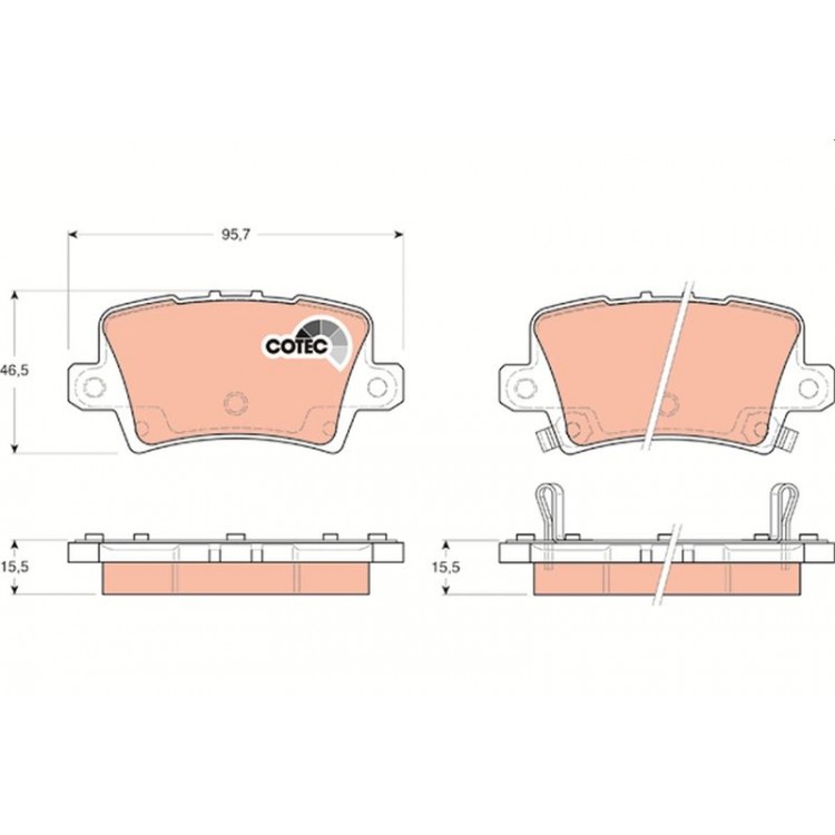 TRW GDB3408 | DISK BALATA ARKA HONDA:  CIVIC IX (FK), CIVIC VIII HATCHBACK (FN, FK) 2007-2013