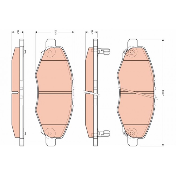 TRW GDB3427 | DISK BALATA ON TOYOTA:  HILUX VII PICKUP (_N1_, _N2_, _N3_), INNOVA / KIJANG INNOVA I (_N4_), INNOVA II (_N14_) 2004-2004