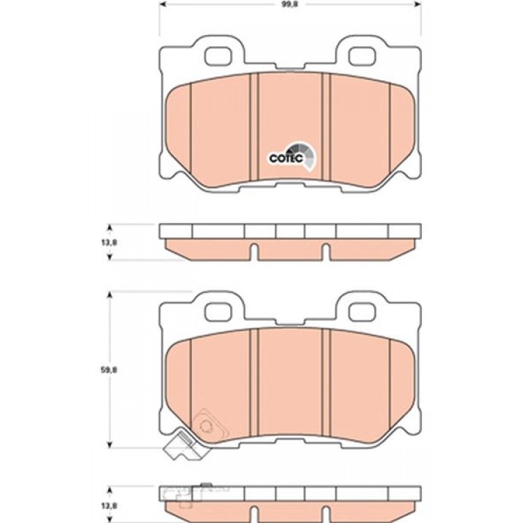 DISK BALATA ARKA NISSAN 370 Z 09-, 370 Z ROADSTER 10-