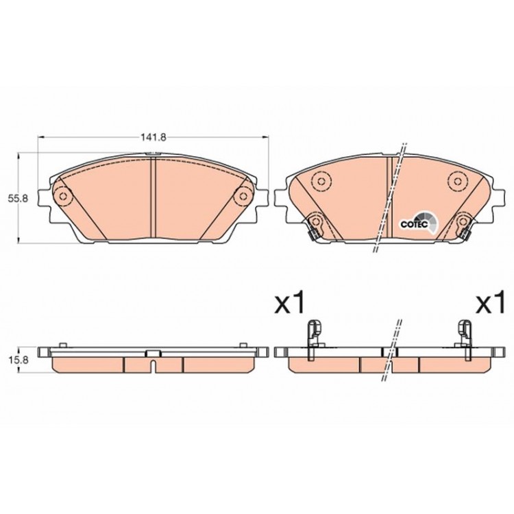 TRW GDB3592 | DISK BALATA ON MAZDA:  3 (BM, BN), 3 SALOON (BM, BN), CX-3 (DK) -  MAZDA (CHANGAN):  3 AXELA HATCHBACK (BM), 3 AXELA SALOON (BM) 2006-2007