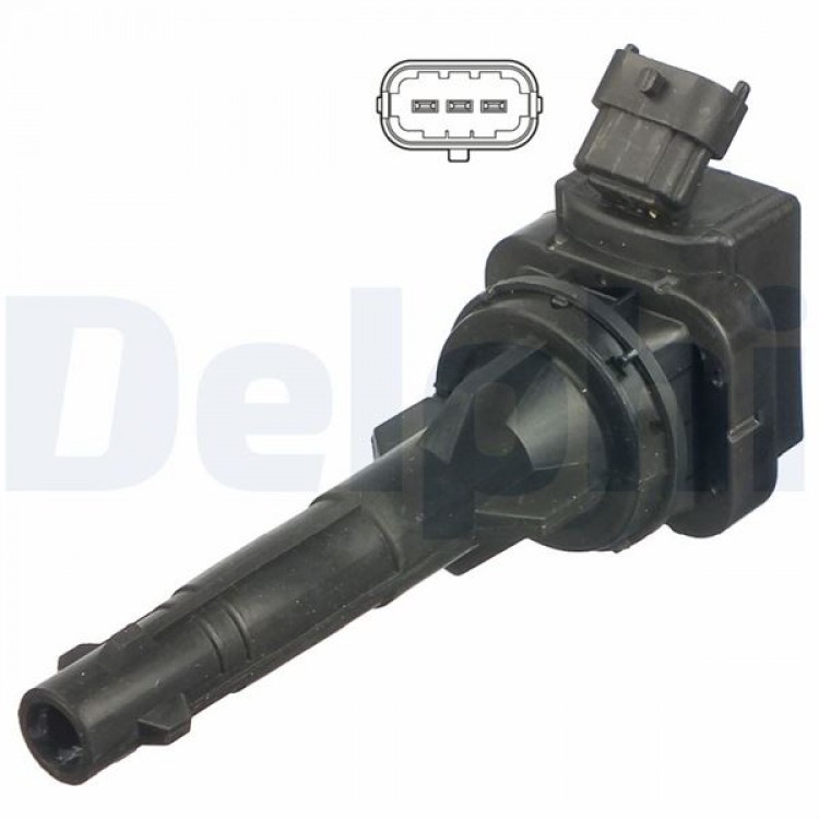 DELPHİ GN10203-12B1 | ATESLEME BOBINI TOYOTA COROLLA 1.4 1.6 VVT I (3ZZ FE / 4ZZ FE) 3 PIN CADIC 45010017