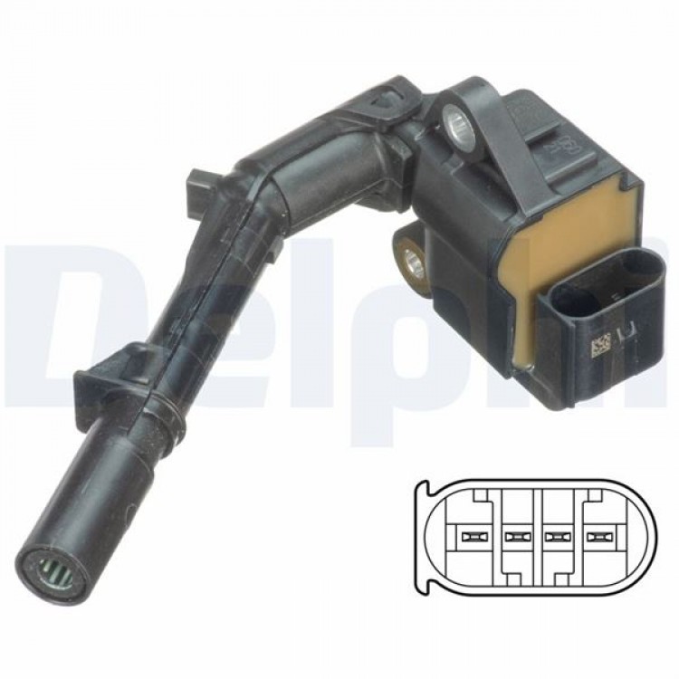 DELPHİ GN10690-12B1 | ATESLEME BOBINI - MERCEDES A220, A250, A45, B200, B220, B250, C160, C180, C200 12-