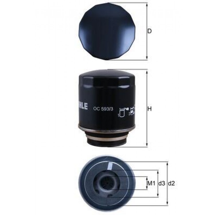 MAHLE OC593/3 | YAG FILTRESİ GOLF VI-JETTA IV-POLO-TOURAN-PASSAT-TIGUAN-BEETLE-A3-IBIZA-FABIA-OCTAVIA 1.4 TSİ