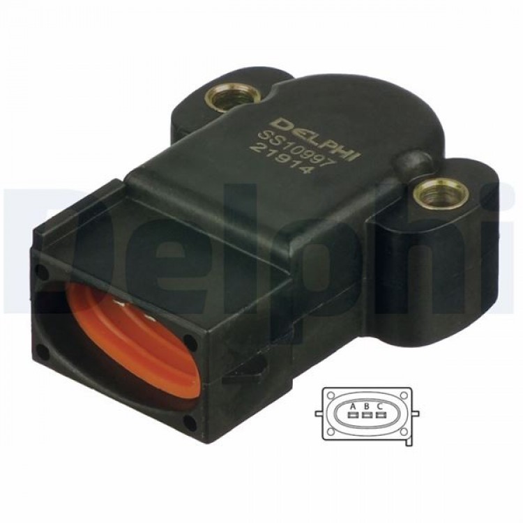 DELPHİ SS10997-12B1 | GAZ KELEBEK SENSORU FORD, MAZDA ESCORT V, ESCORT VI, FIESTA IV 121 III 1.6, 1.4, 1.8, 1.3, 1.7 93-08