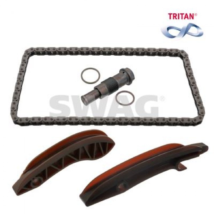 SWAG 20949506 | EKSANTRIK ZINCIR SETI UST ( BMW B37-47-N47D16 YENI MODEL / ZIncIr+x2Kızak+GerIcI )