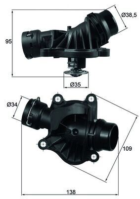 MAHLE TI23488 | TERMOSTAT 88 ºC BMW M47 M57 E90 E87 E46 E91 E92 E93 E60 E61 E64 E65 E83 E70 MAHLE TI23488 | TERMOSTAT 88 ºC BMW M47 M57 E90 E87 E46 E91 E92 E93 E60 E61 E64 E65 E83 E70