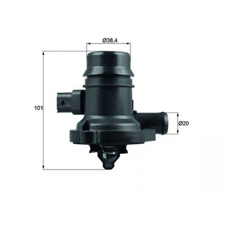 MAHLE TM36103 | TERMOSTAT 103° OPEL ASTRA J 10-, CORSA E 14-, INSIGNIA A 11-17, MERIVA B 11-17, MOKKA 12-, ZAFIRA TOURER C 11- 1.4; CHEVROLET AVEO 1.4-1.6 11-, CRUZE 1.4-1.8 09-