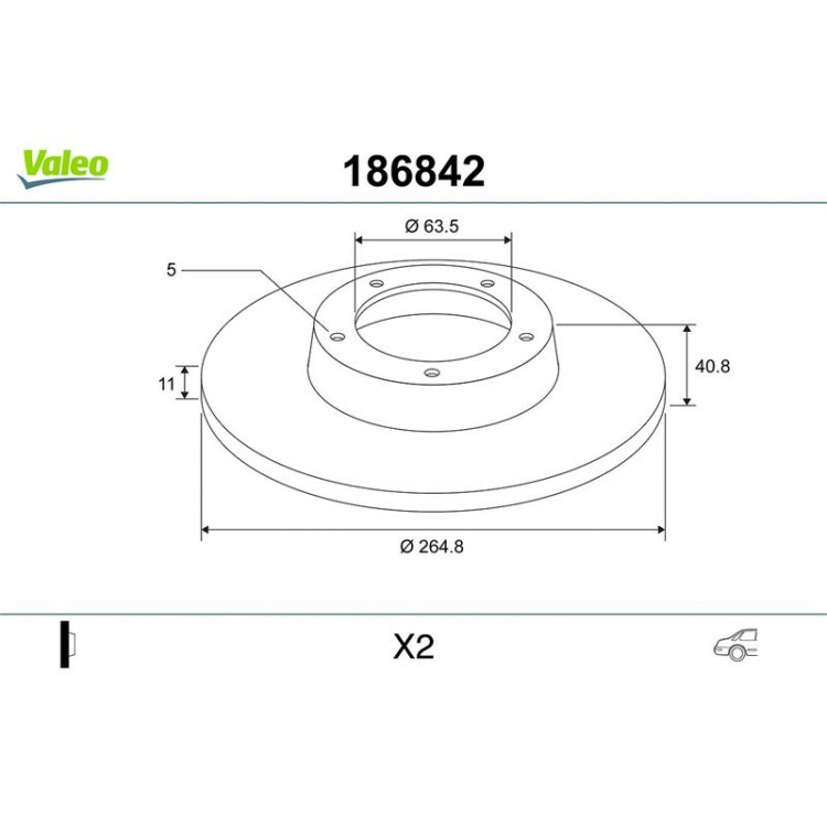 VALEO 186842 | FREN AYNASI ARKA FORD FOCUS II 04-->1 4I-1 6-1 8TDCI-1 8I-C-MAX 03-07 1 6 TI-VCT-1 6I-1 8I-2 0I
