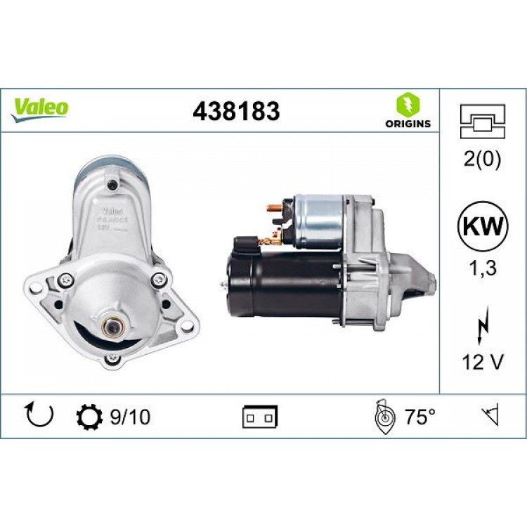 VALEO 438183 | MARS MOTORU (10 DIS)D6RA293 OPEL AGILA  ASTRA F-G-H   CORSA B-C   VECTRA A-B-C