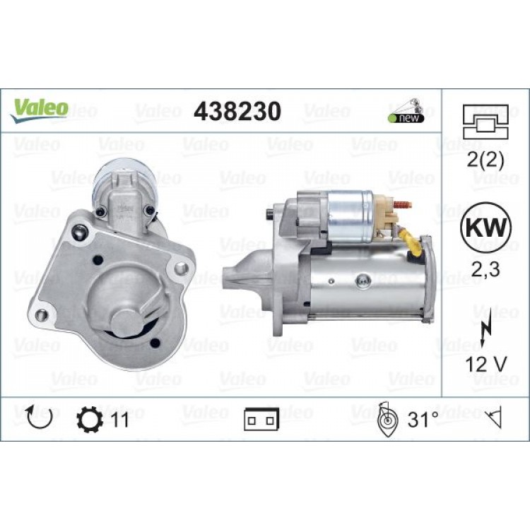 VALEO 438230 | MARS MOTORU FOCUS II VOLVO C30, V40, S40