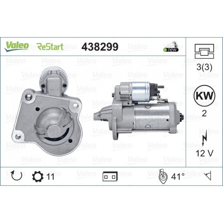 VALEO 438299 | MARS MOTORU FORD FOCUS III  C-MAX II 1.6