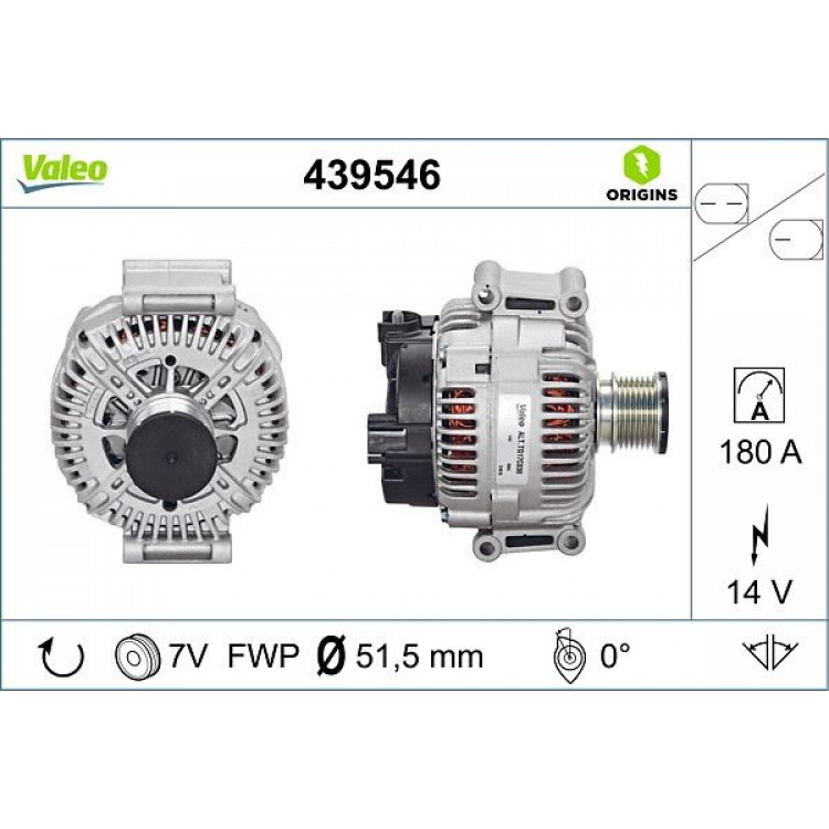 VALEO 439546 | ALTERNATOR MERCEDES C-E-M CLASS VALEO 439546 | ALTERNATOR MERCEDES C-E-M CLASS