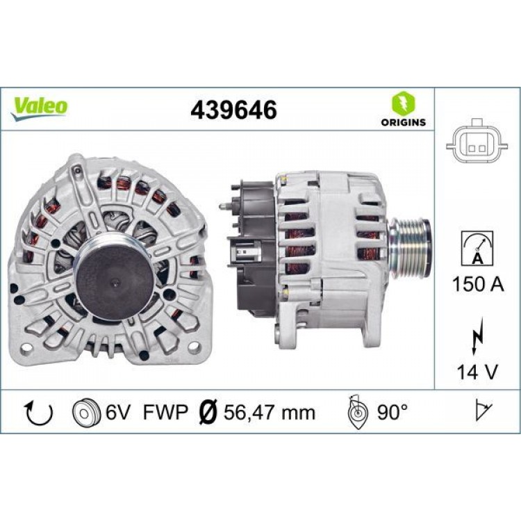 ALTERNATOR R.MEGANE III K9K MOT. (TG15C146)
