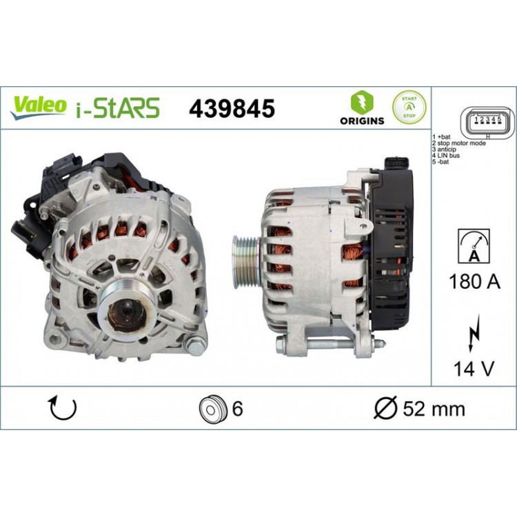 ALTERNATOR 180A (STAR/STOP ARAÇLARDA) PSA 208,308,508,4008,5008,C3,C4,C5,DS3,DS4,DS5 1.6 HDI 10- ALTERNATOR 180A (STAR/STOP ARAÇLARDA) PSA 208,308,508,4008,5008,C3,C4,C5,DS3,DS4,DS5 1.6 HDI 10-
