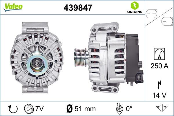 VALEO 439847 | ALTERNATOR BMW 150A E46 318D 320D 330D 98-05 X3 E8 VALEO 439847 | ALTERNATOR BMW 150A E46 318D 320D 330D 98-05 X3 E8