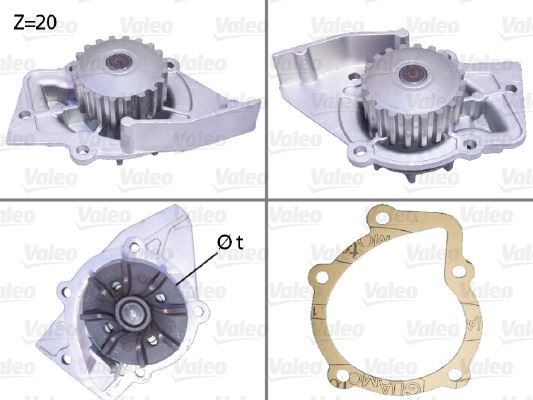 VALEO 506575 | SU POMPASI PEUGEOT PARTNER /307 CITROEN BERLINGO 2.0 HDI 99-