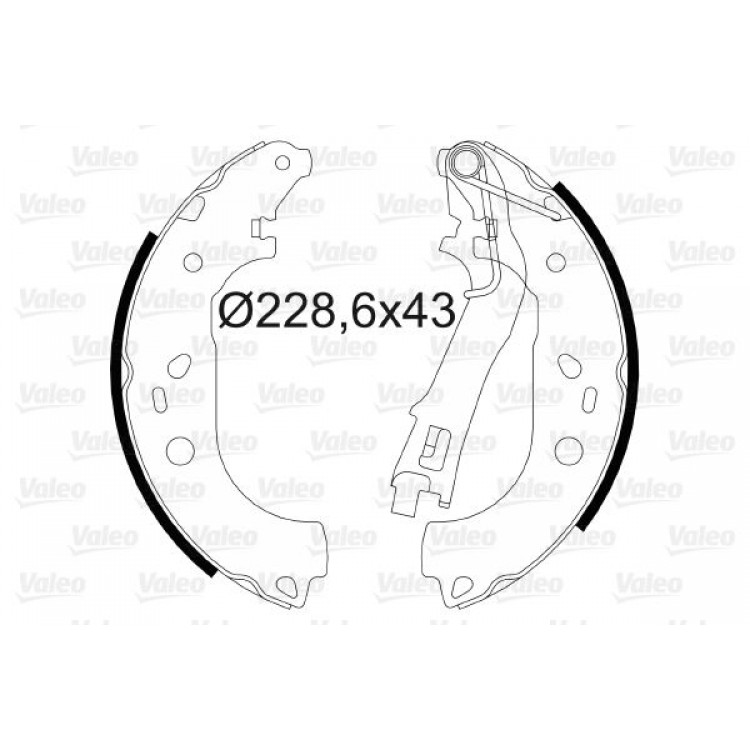 VALEO 564085 | PABUC BALATA TK ARKA CITROEN NEMO 1.3 HDI  1.4 HDI (09>)   FIAT FIORINO 1.3 JTD (08>)   PEUGEOT BIPPER 1.3 HDI  1.4 HDI (09>)