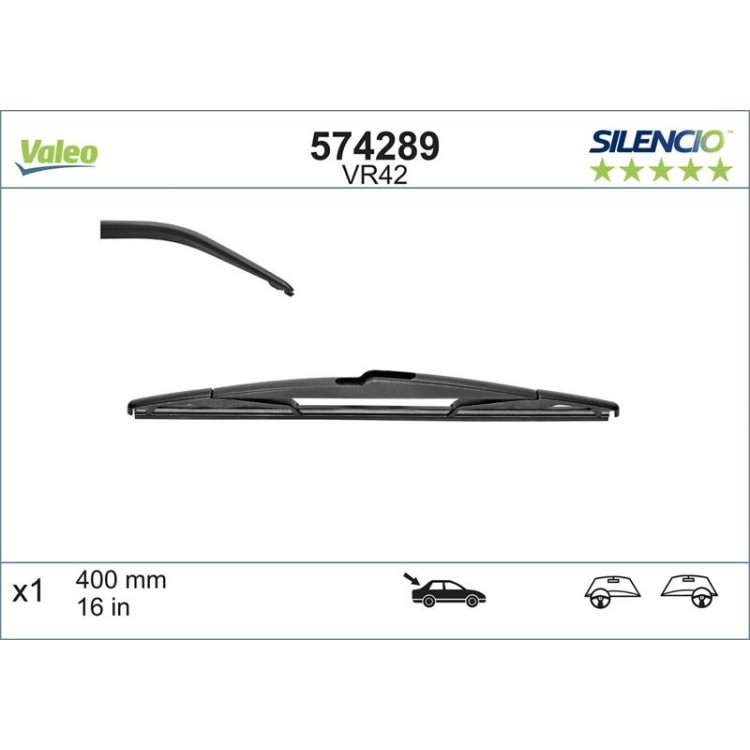 SILECEK SUPURGESI VALEO SILENCIO VM42 (X1) (400 MM) (ARKA) PEUGEOT 207