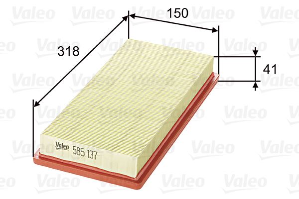 VALEO 585137 | HAVA FILTRESI FIAT IDEA 1.4 16V, PUNTO II 1.4 16V