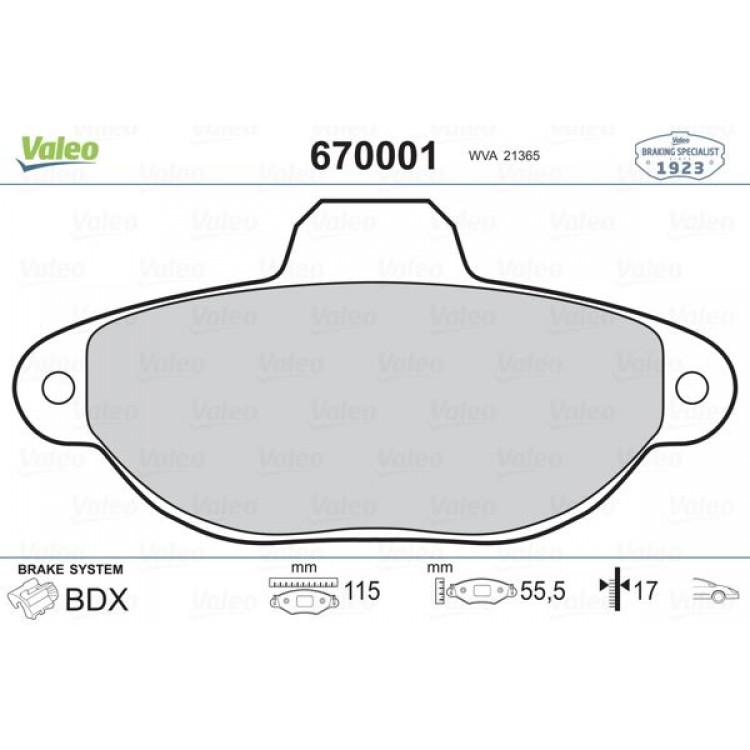 VALEO 670001 | DISK BALATA ON FIAT PANDA 1.1,1.3 03- ;PUNTO 93-99 VALEO 670001 | DISK BALATA ON FIAT PANDA 1.1,1.3 03- ;PUNTO 93-99