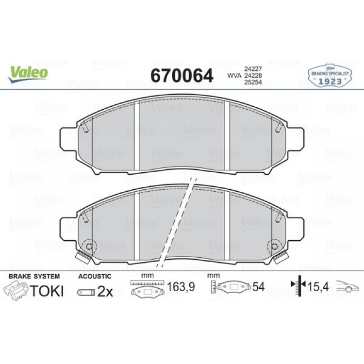 VALEO 670064 | DISK BALATA ON NISSAN NAVARA 2.5DCI 05-