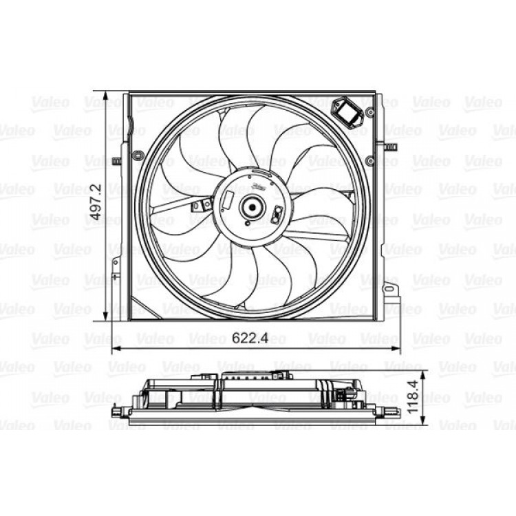 VALEO 698582 | FAN MOTORU NISSAN QASHQAI 13- (214814EB0A)