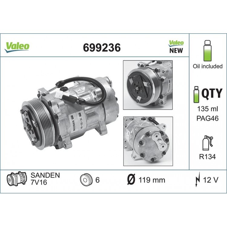 VALEO 699236 | KLİMA KOMPRESÖRÜ PARTNER-BERLINGO-EXPERT-JUMPY-P205-P206-P306-P406-P806-C5-XSARA-BOXER-JUMPER- DUCATO 1.8İ-1.9D-2.0 HDI VALEO 699236 | KLİMA KOMPRESÖRÜ PARTNER-BERLINGO-EXPERT-JUMPY-P205-P206-P306-P406-P806-C5-XSARA-BOXER-JUMPER- DUCATO 1.8İ-1.9D-2.0 HDI
