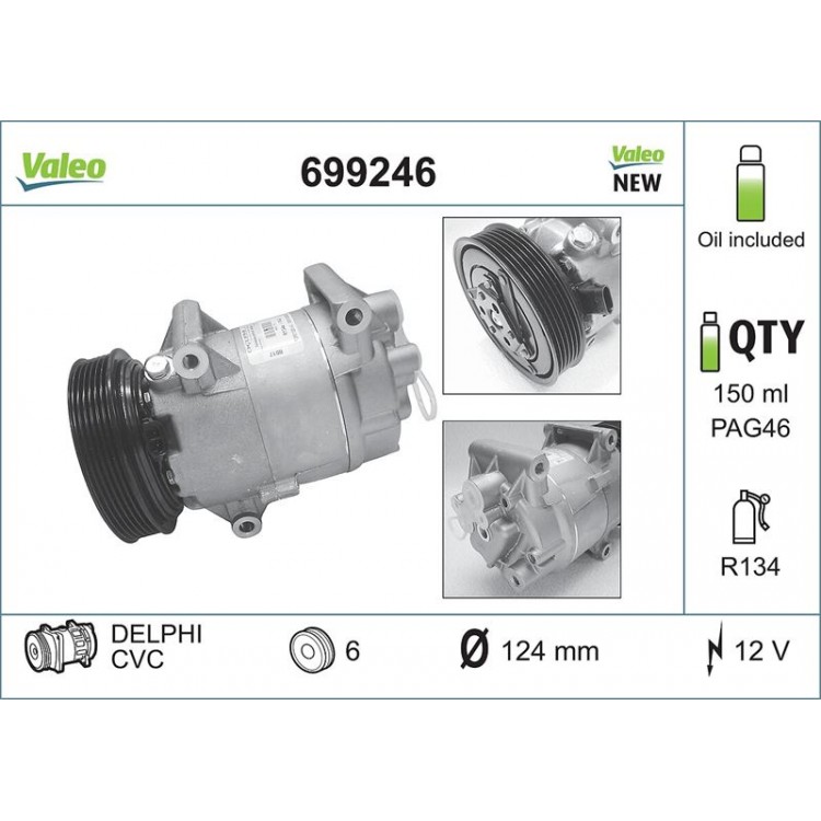 VALEO 699246 | KLIMA KOMPRESORU RENAULT MEGANE II SCENIC II