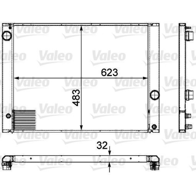 SU RADYATORU BMW E60 520I 523I 525I 05-