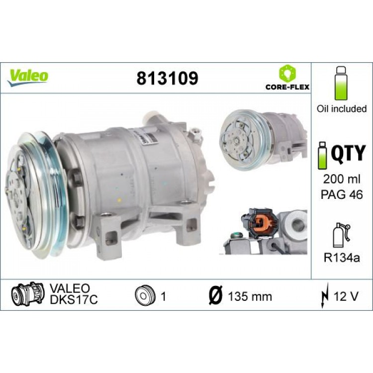 VALEO 813109 | KOMPRESOR NISSAN PICK UP 2.5D 02- VALEO 813109 | KOMPRESOR NISSAN PICK UP 2.5D 02-