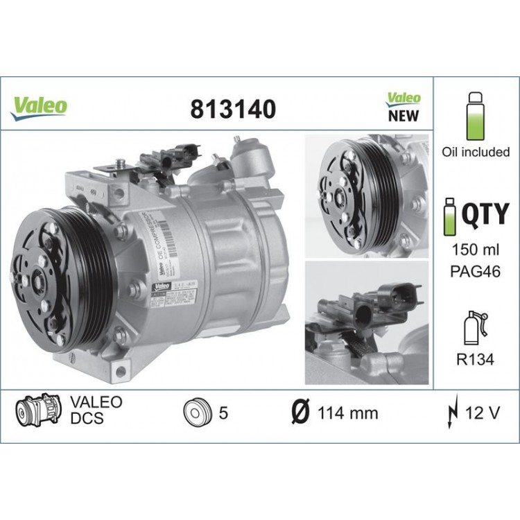 VALEO 813140 | KLIMA KOMPRESORU VOLVO XC60 08-> VALEO 813140 | KLIMA KOMPRESORU VOLVO XC60 08->