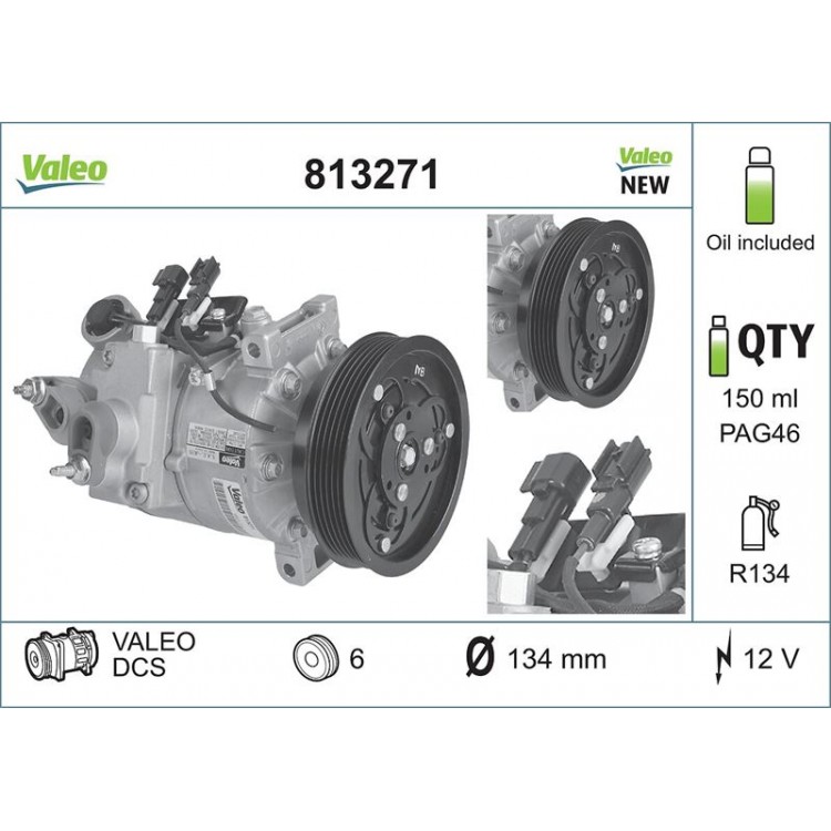 VALEO 813271 | KLIMA KOMPRESORU VOLVO S60 S80 XC60 XC70