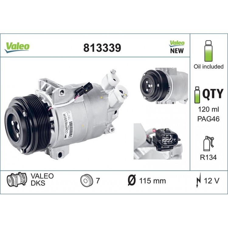 VALEO 813339 | KLIMA KOMPRESOR RENAULT KOLEOS 08-