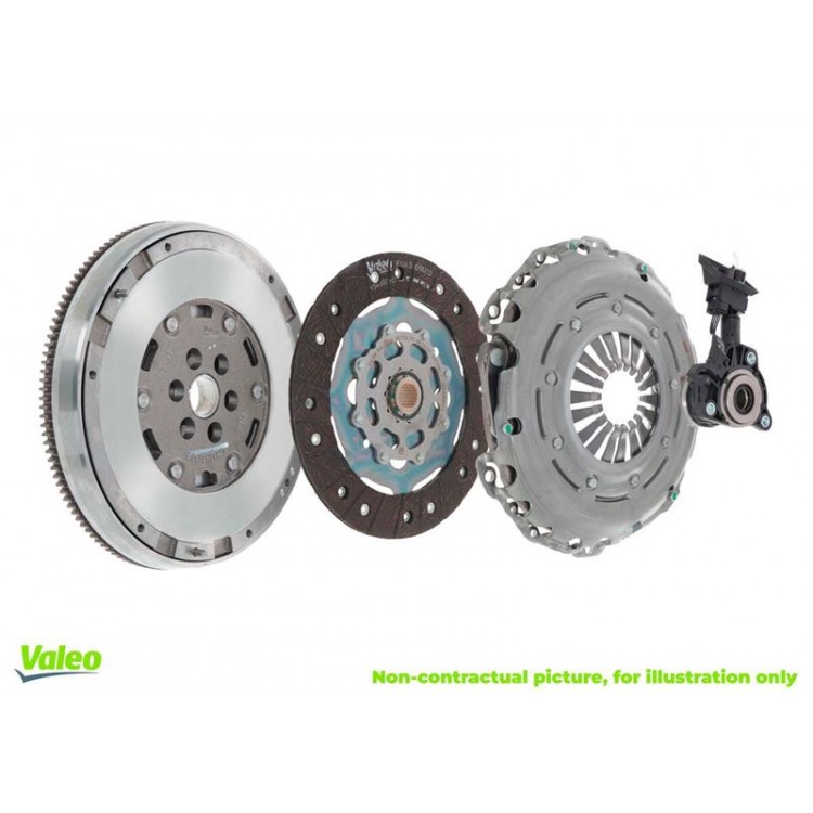 VALEO 837605 | DMF (CIFT KUTLELI VOLAN) VOLANLI DEBRIYAJ SETI FORD FOCUS II-CMAX-1.6 TDCI 06-11, MAZDA III, VOLVO S40-V50 1.6TDCI (2004-2012)