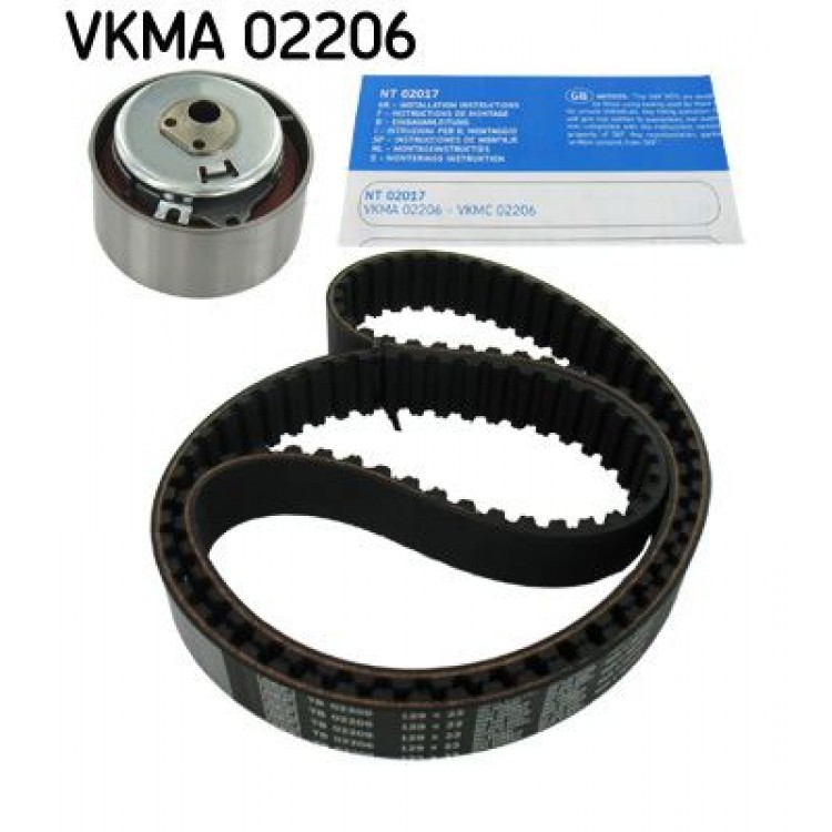 SKF VKMA02206 | EKSANTRIK KAYIS SETI (129 DIS) FIAT ALBEA-DOBLO-GRANDE PUNTO-FIORINO-LINEA 1.2 8V - 1.4 8V 02-