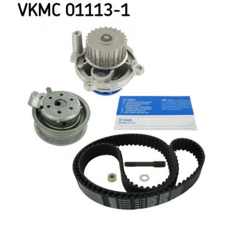 SKF VKMC01113-1 | TRIGER KAYISI SETI + SU POMPASI VOLKSWAGEN GOLF IV, V, IV, BORA, CADDY III, PASSAT(3C2), NEW BEETLE, JETTA III 1.6 98-05, SKODA OCTAVIA, SEAT LEON, IBIZA III, AUDI A3, A4 1.6 SKF VKMC01113-1 | TRIGER KAYISI SETI + SU POMPASI VOLKSWAGEN GOLF IV, V, IV, BORA, CADDY III, PASSAT(3C2), NEW BEETLE, JETTA III 1.6 98-05, SKODA OCTAVIA, SEAT LEON, IBIZA III, AUDI A3, A4 1.6