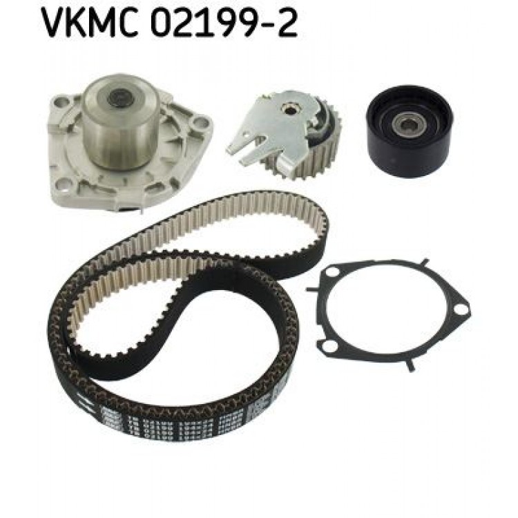 SKF VKMC02199-2 | TRIGER KAYISI SETI + SU POMPASI JEEP RENEGADE 1.6 CRD, CHRYSLER DELTA 1.6 MJET, OPEL COMBO 1.6 CDTI, FIAT DOBLO, BRAVO II, IDEA, 500L 1.6 MJET 08-