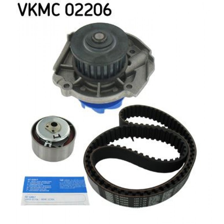 SKF VKMC02206 | TRIGER KAYISI SETI + SU POMPASI FIAT LINEA, PUNTO, DOBLO, IDEA, 500, G.PUNTO 1.2/1.4, LANCIA YPSILON 1.2/1.4, MUSA 1.4