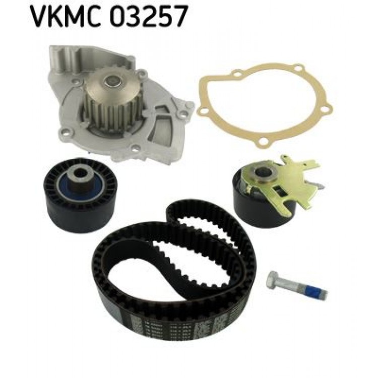 SKF VKMC03257 | TRIGER KAYISI SETI + SU POMPASI CITROEN C4-C5-C8-JUMPY PEUGEOT 207-307-406-407-607 2.0 HDI (DW10UTED4) 04-> FORD MONDEO-S-MAX 2.0 TDCI 04-> VOLVO C30-C70-S40 II-V50-V70 II 2.0 D 04->